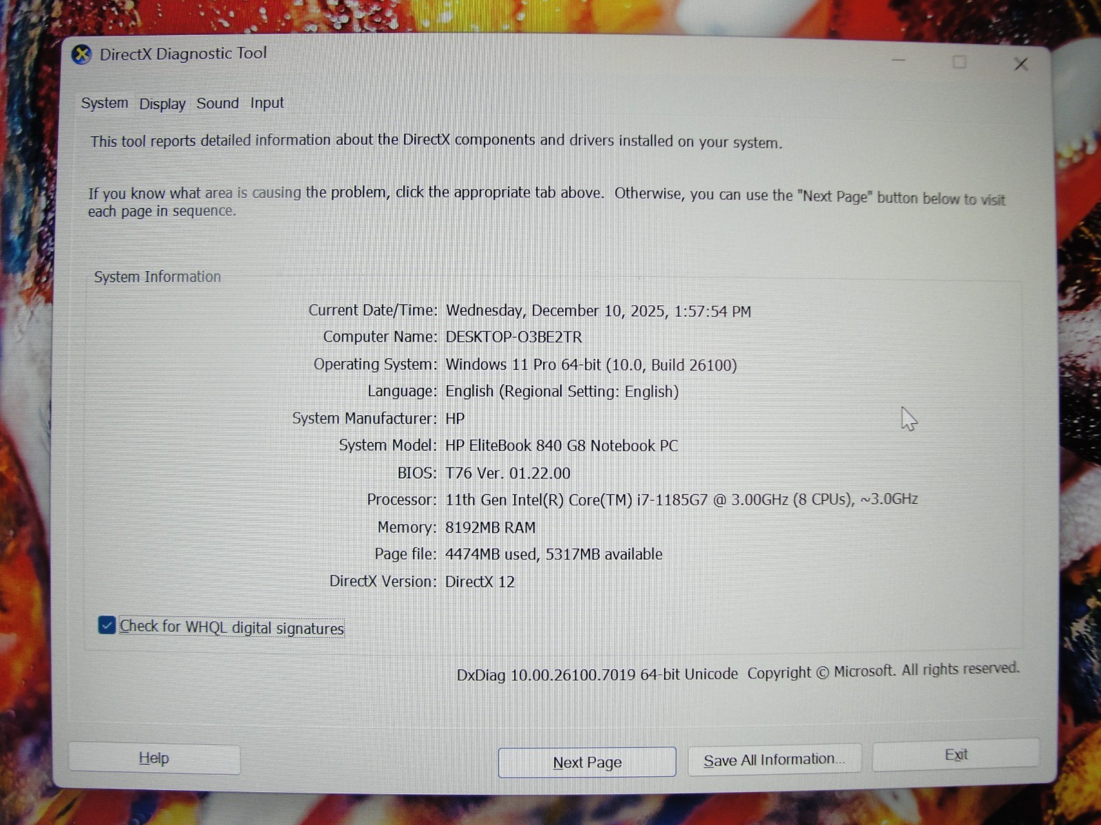 HP EliteBook 840 G8 14″ FHD i7-1185G7 3.0GHz 8GB SSD 256GB Iris Xe Win11 Pro