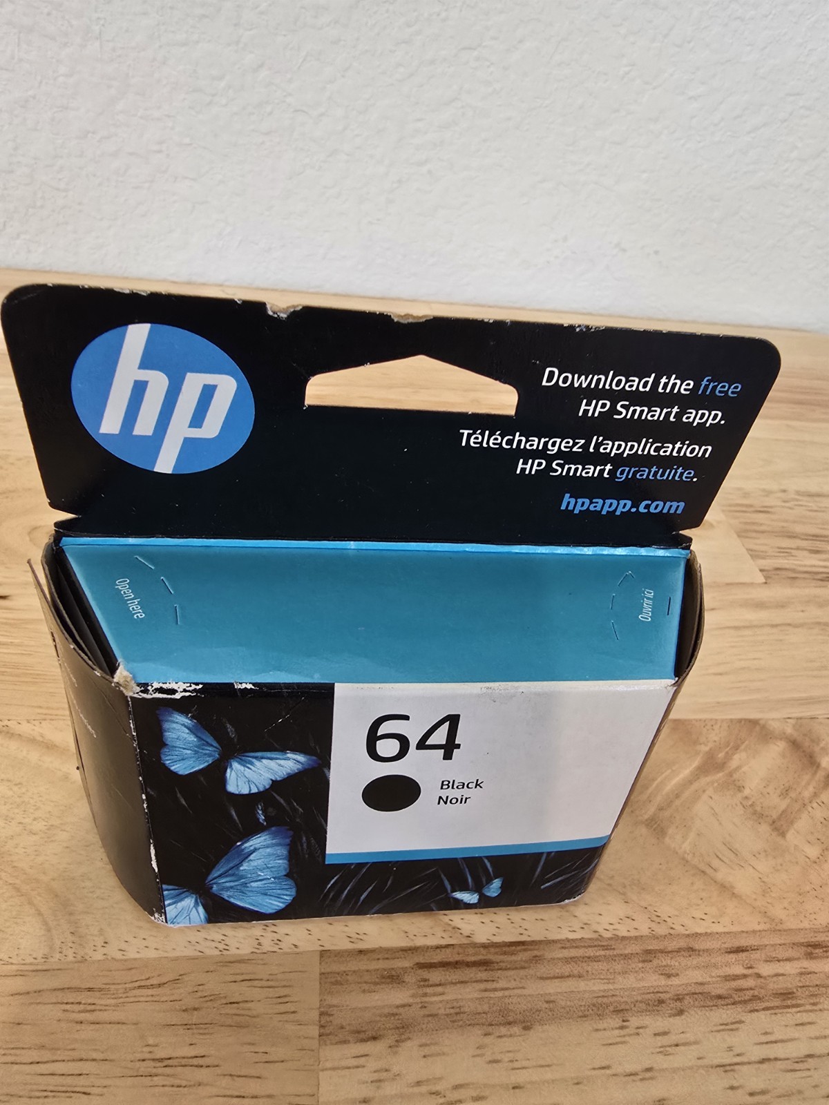 HP 64 Genuine: Black Ink Cartridge N9J90AN EXP. 12/2024 Brand New Sealed