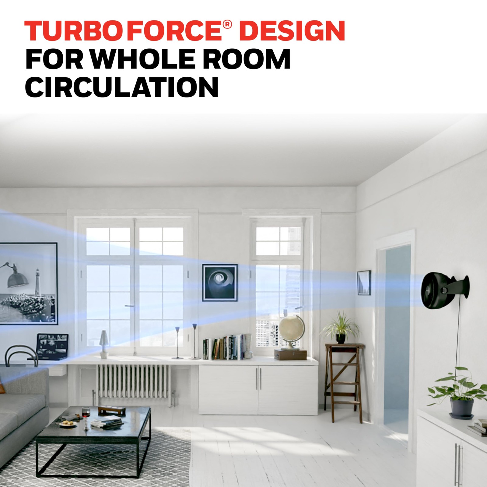 Honeywell TurboForce Air Circulator, Small Tabletop Fan, Quiet Small, Black