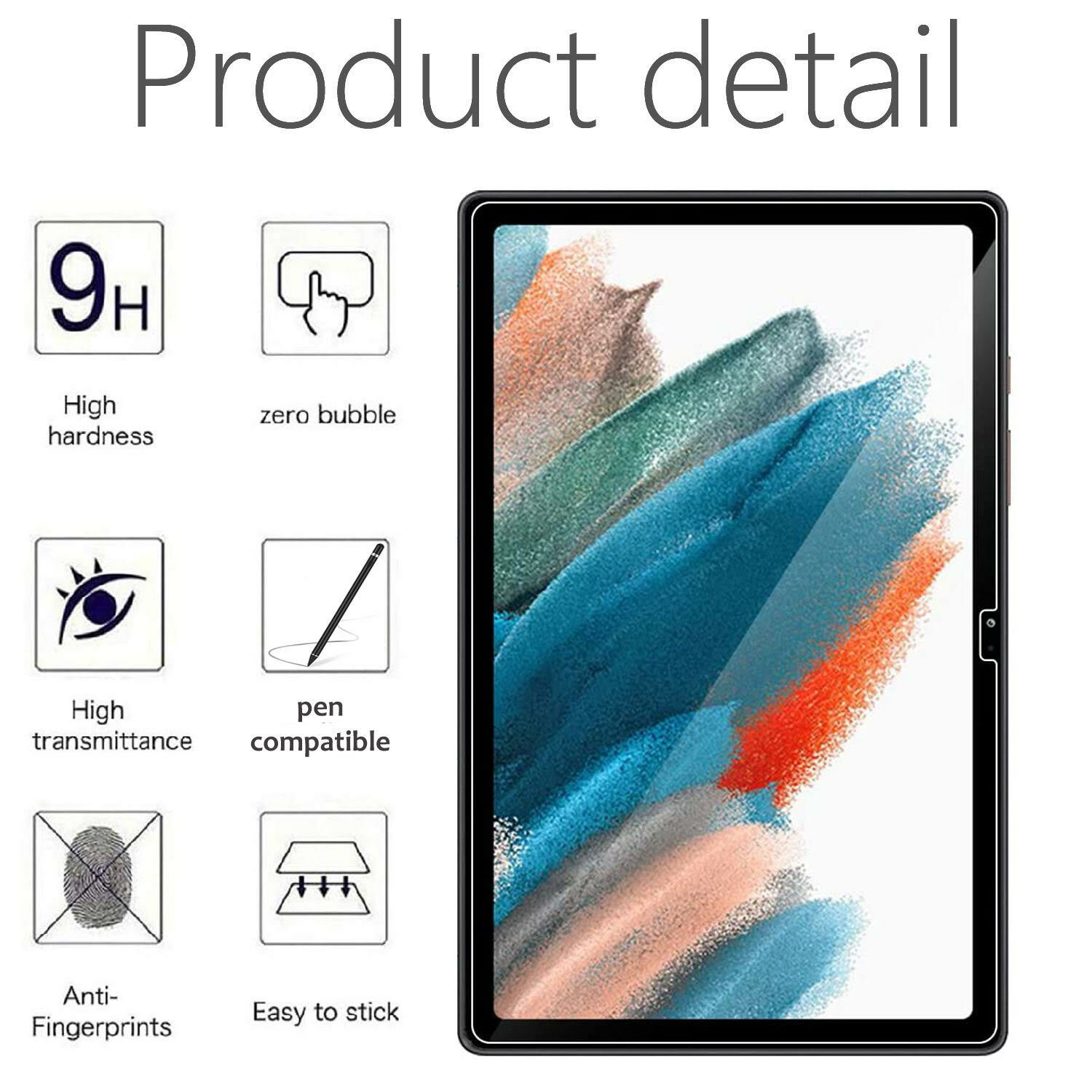 Screen Protector For Samsung Galaxy Tab S9/S9 FE/S9 Plus/S9 Ultra Tempered Glass