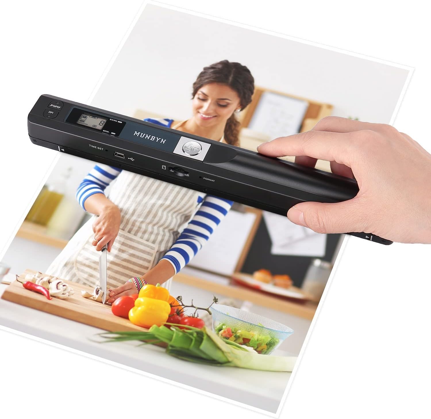 Easy-to-Use Wireless Scanner: Capture Photos and Documents in 900 DPI