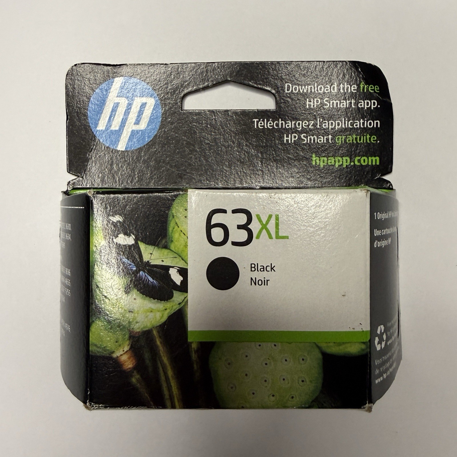 New HP 63 XL Black Ink Cartridge High Yield Genuine OEM Original Sealed Dec 2026