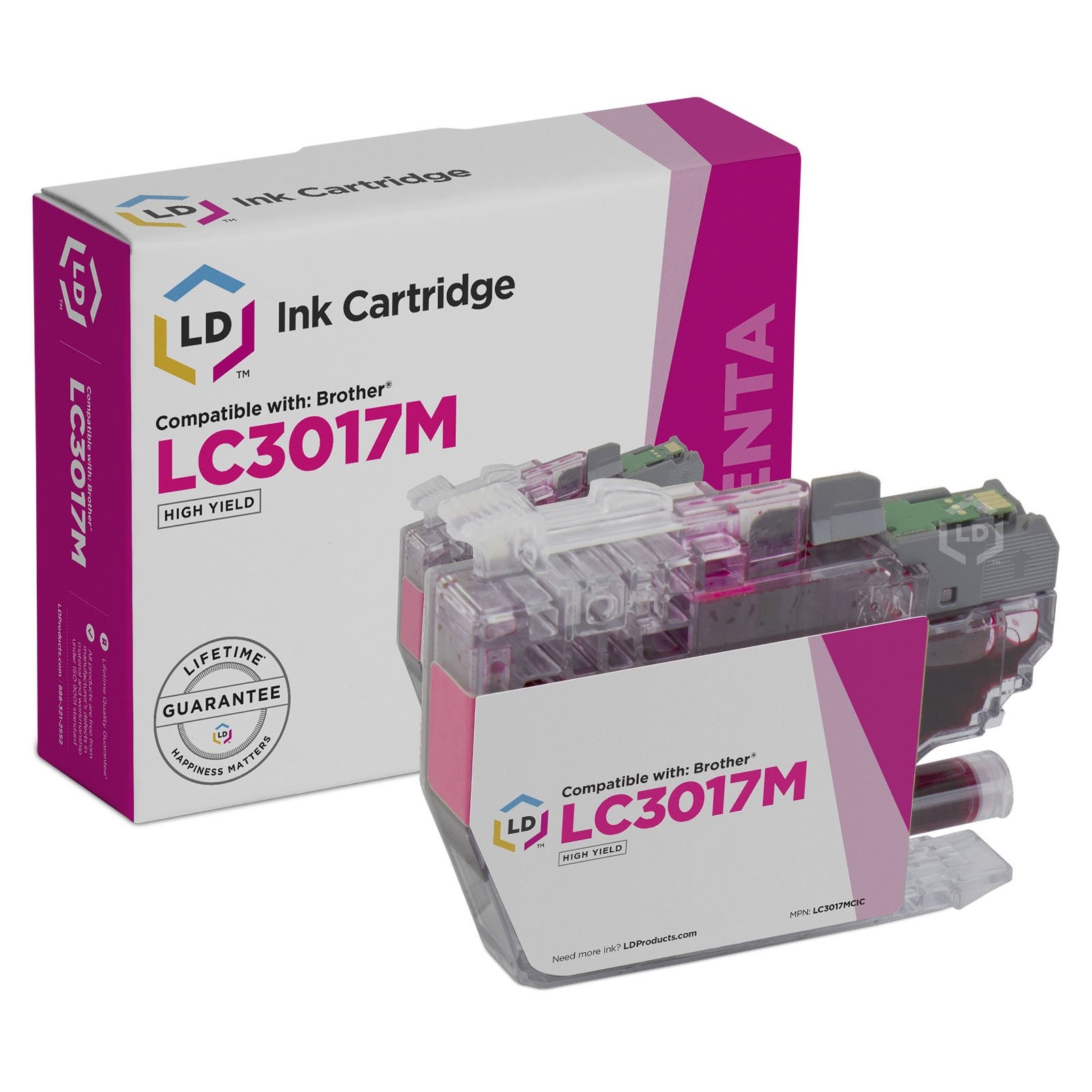 LD Products Brother LC3017 Magenta Ink Cartridge Kit