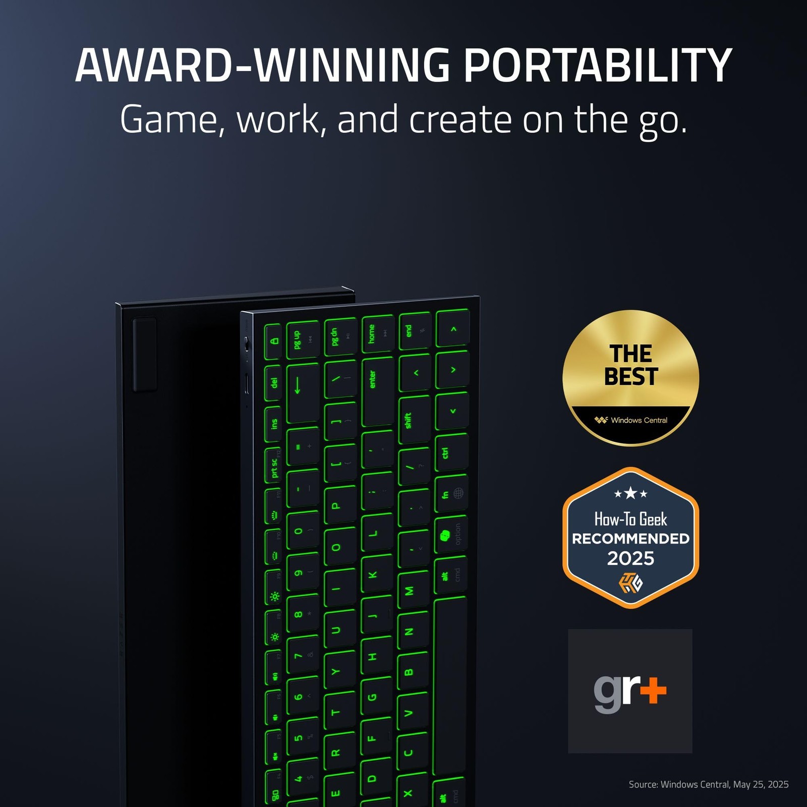 Razer Joro Portable Wireless Gaming Keyboard: Thin, Light, Compact – Chroma RGB