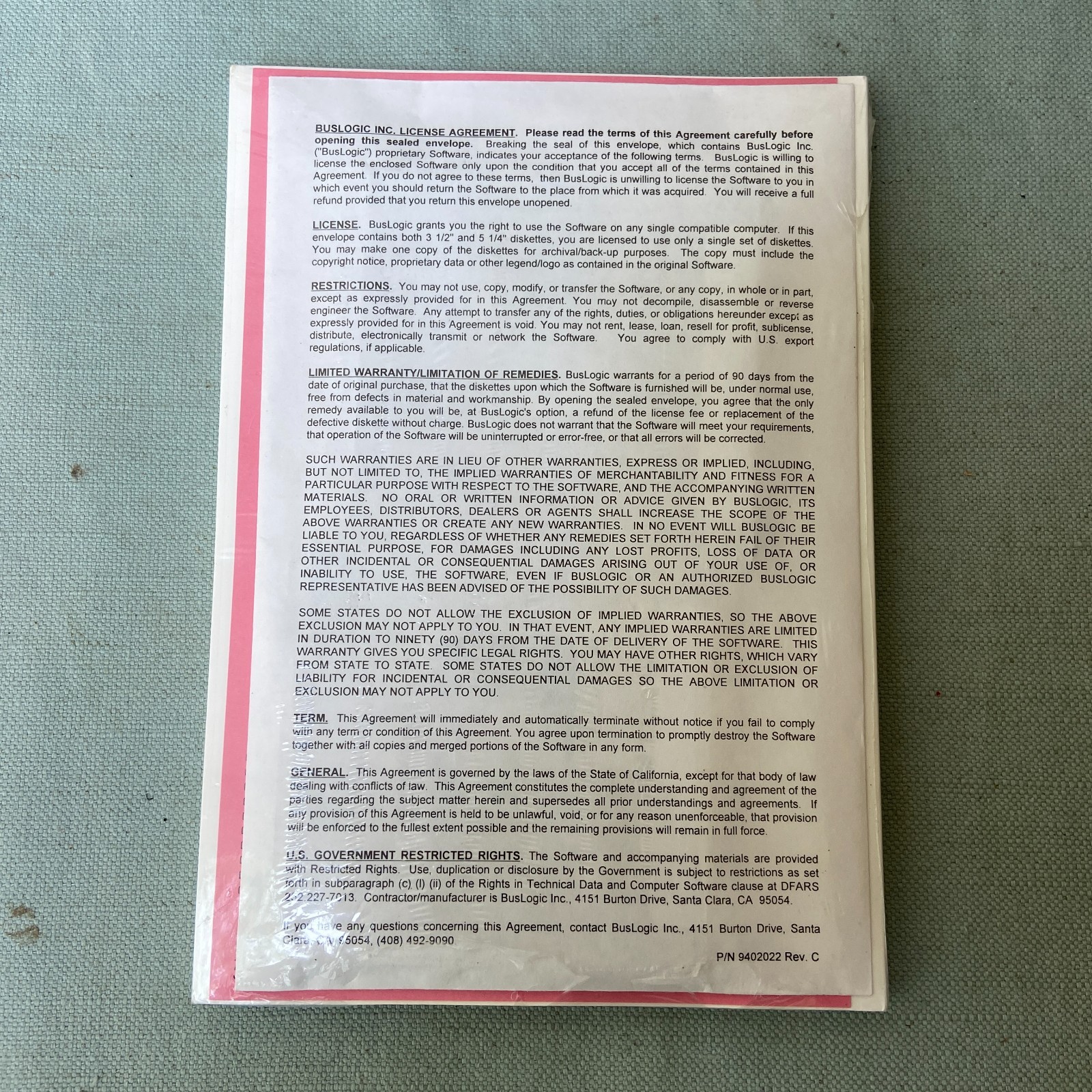 New BusLogic FlashPoint Software Users Guide SW-200 V3.00 DOS Windows 95 NT OS/2