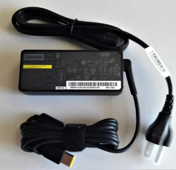 65w 20V 3.25A Laptop Charger Power Supply W/pwr cord Used