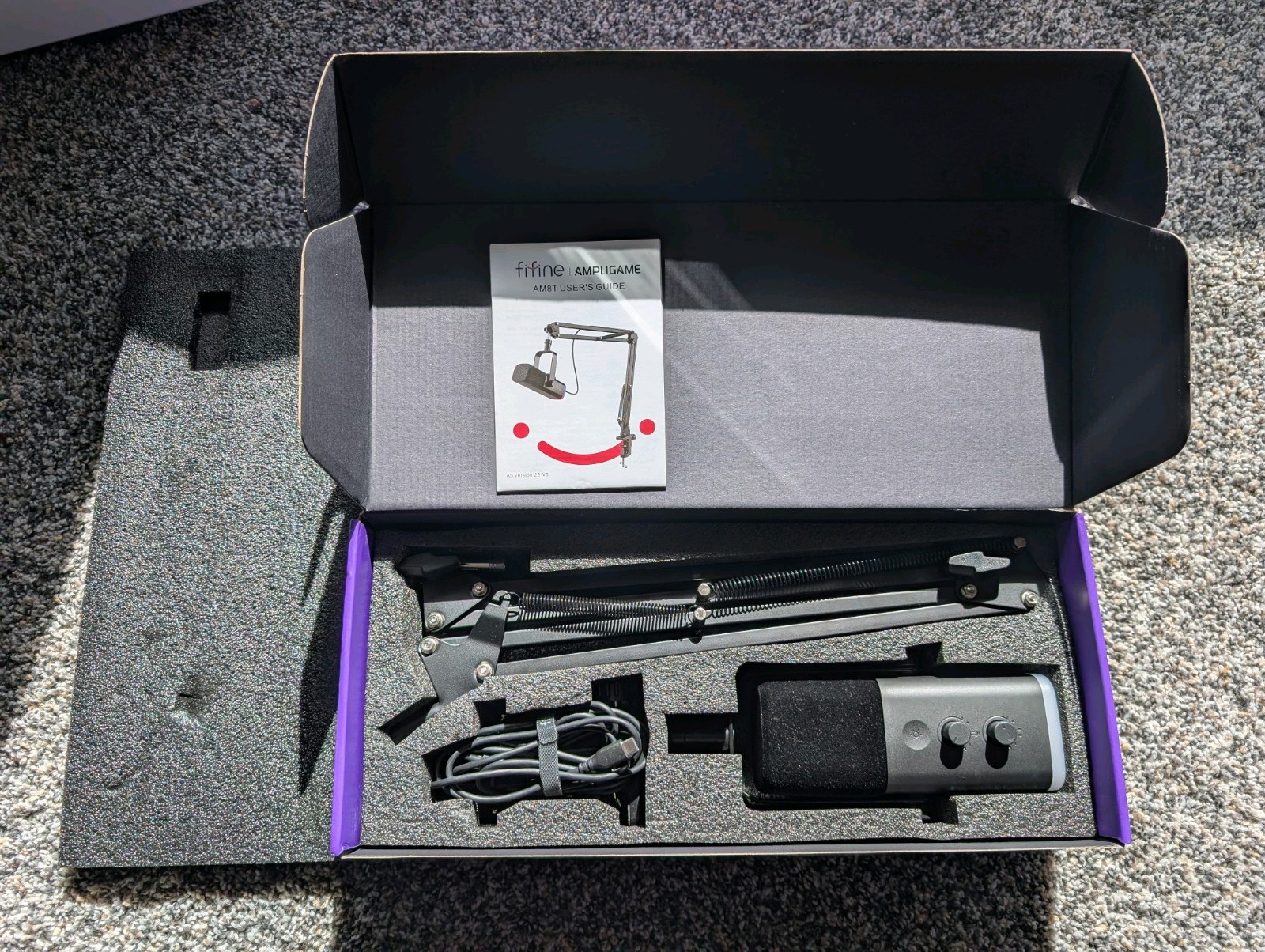 Fifine Ampligame AM8T Gaming Microphone Kit for Streaming, Podcasting Voiceover