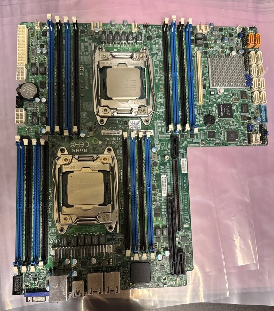 Supermicro X10DRW-i Motherboard 1.10; Dual Socket R3 LGA 2011; Support DDR4-2400