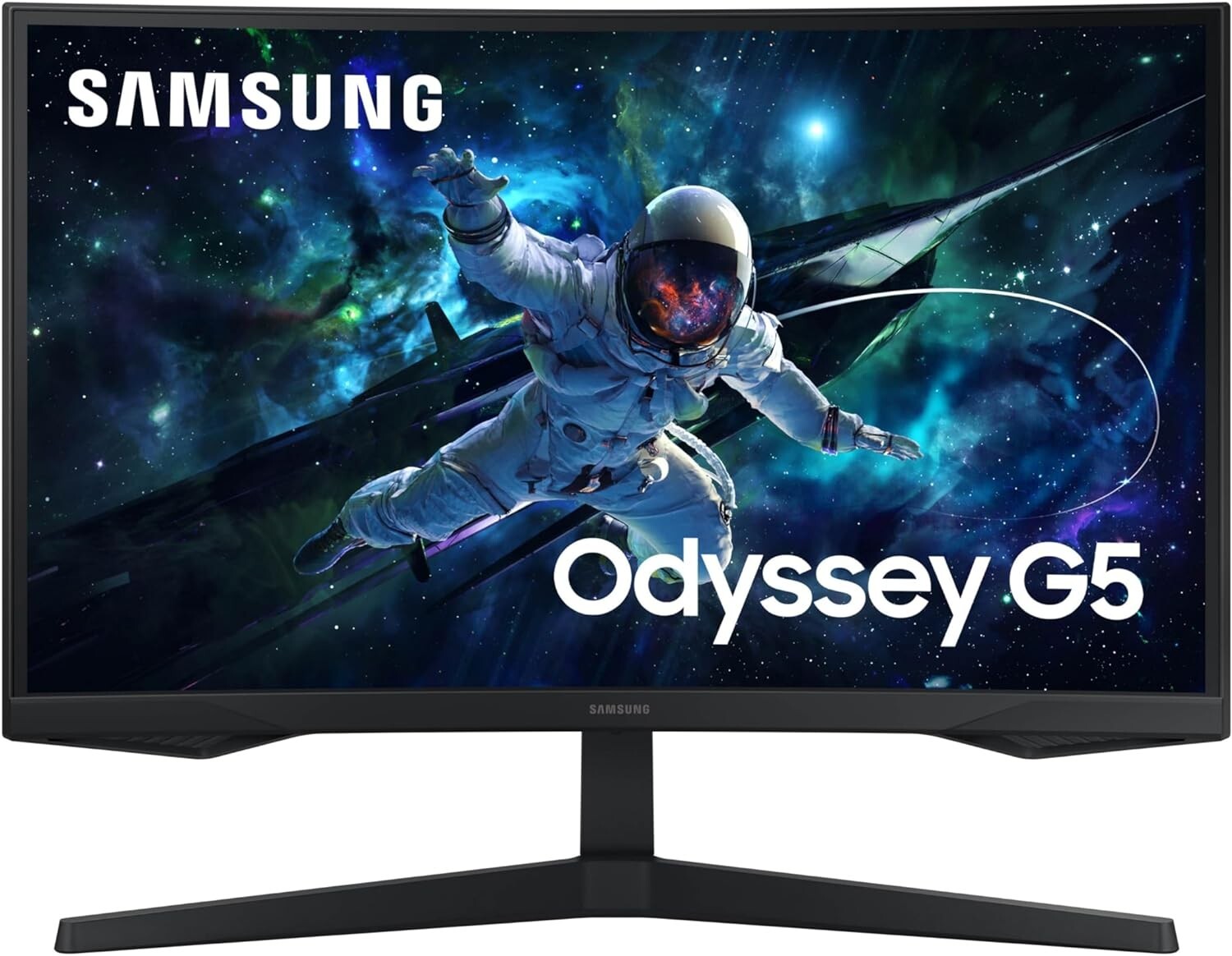Samsung 27″ Odyssey G55C QHD 165Hz 1ms(MPRT) Curved Gaming Monitor
