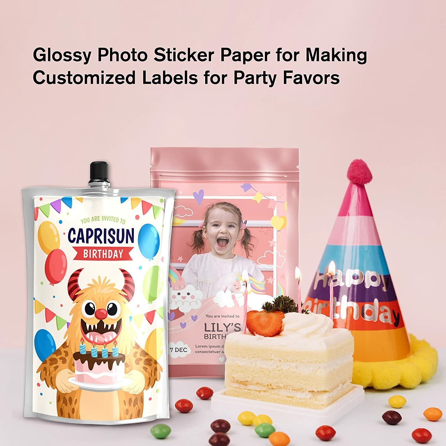 300 Sheets Koala Glossy Sticker Paper 8.5×11 for Inkjet & Laser Printers Label