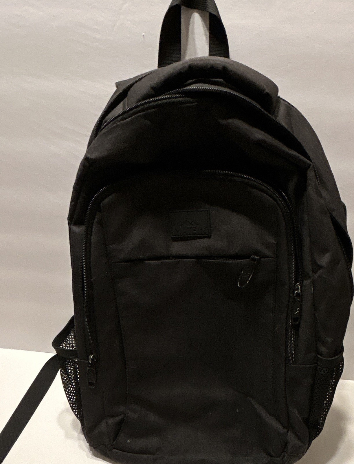 Matein Black Solid Laptop Backpack Bag, Built-In USB Port, Travel School