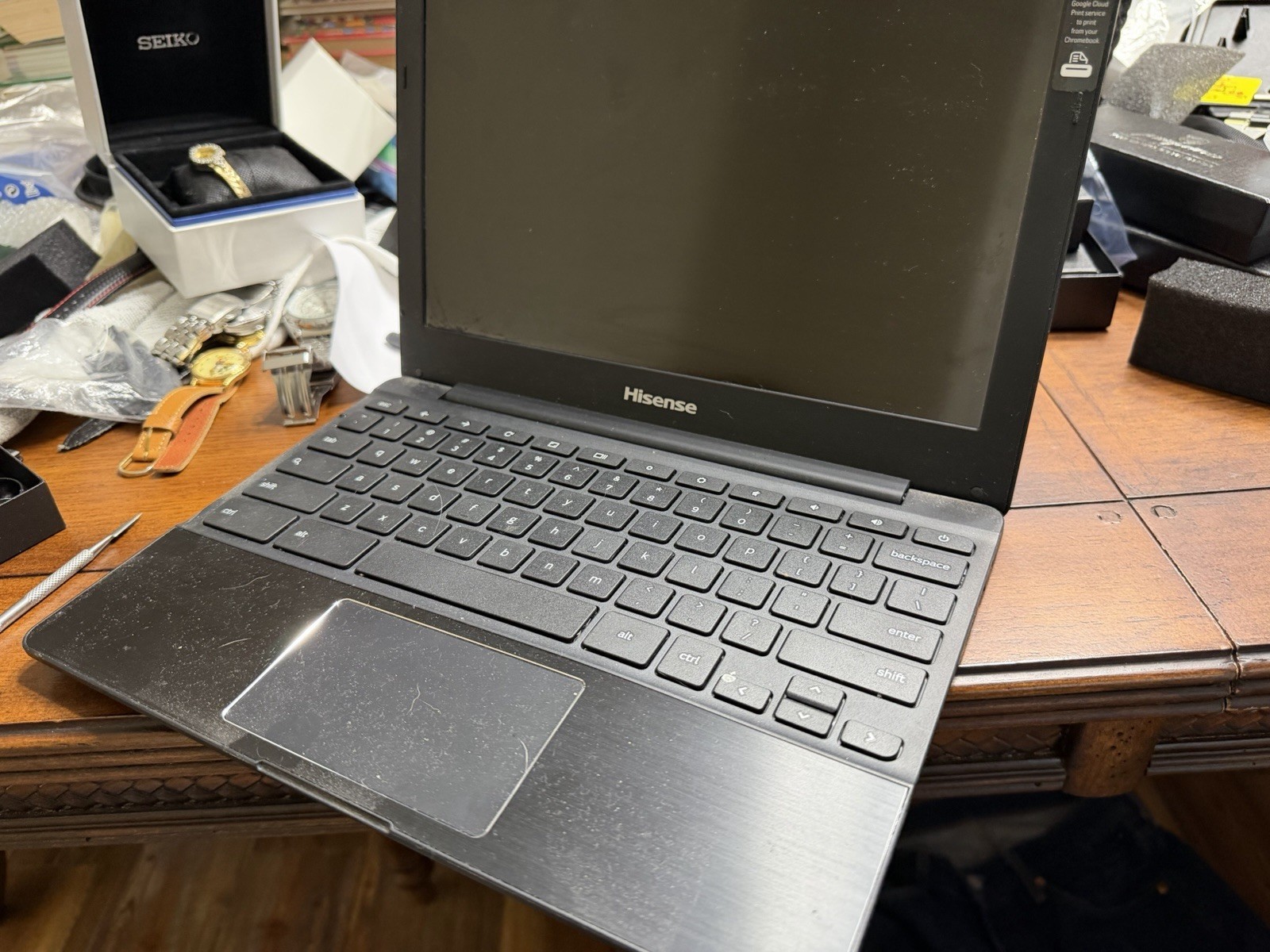 Hisense Chromebook C11 11.6” Laptop Chrome OS WiFi HDMI Black – No Cord