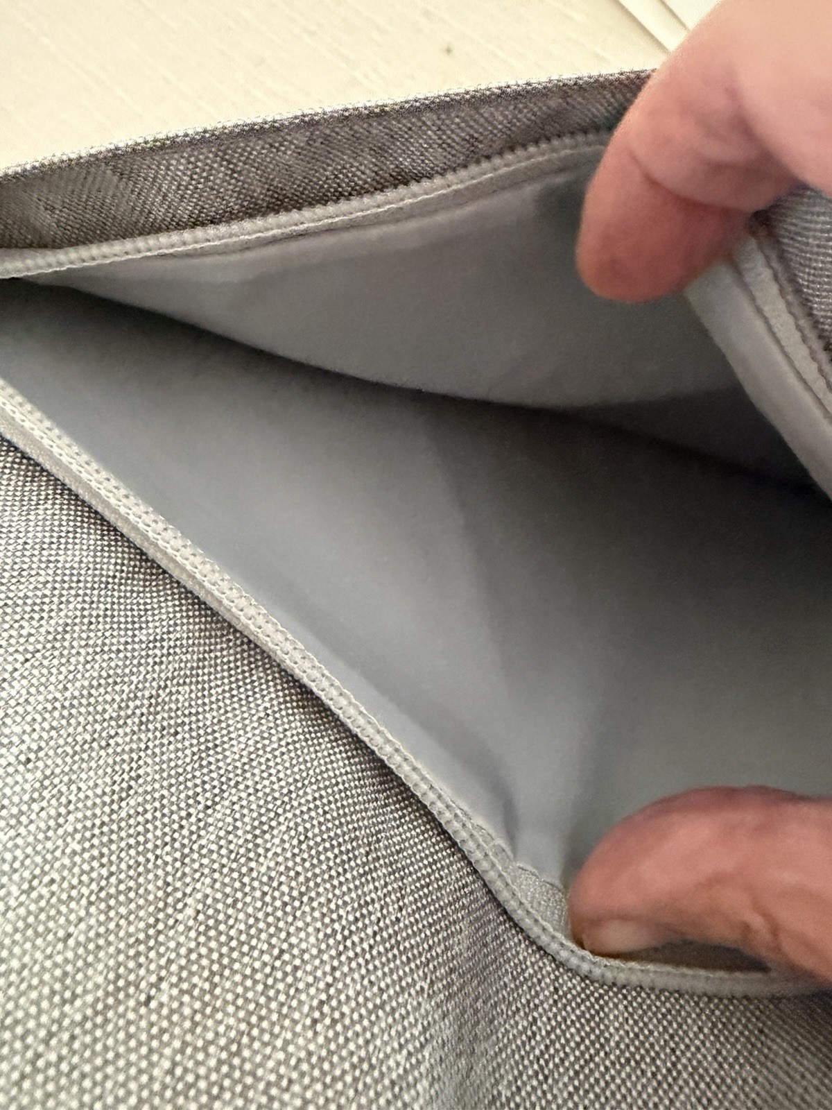 Tomtoc 13” Laptop Sleeve Gray Padded Case with Front Accessory Pocket MacBook
