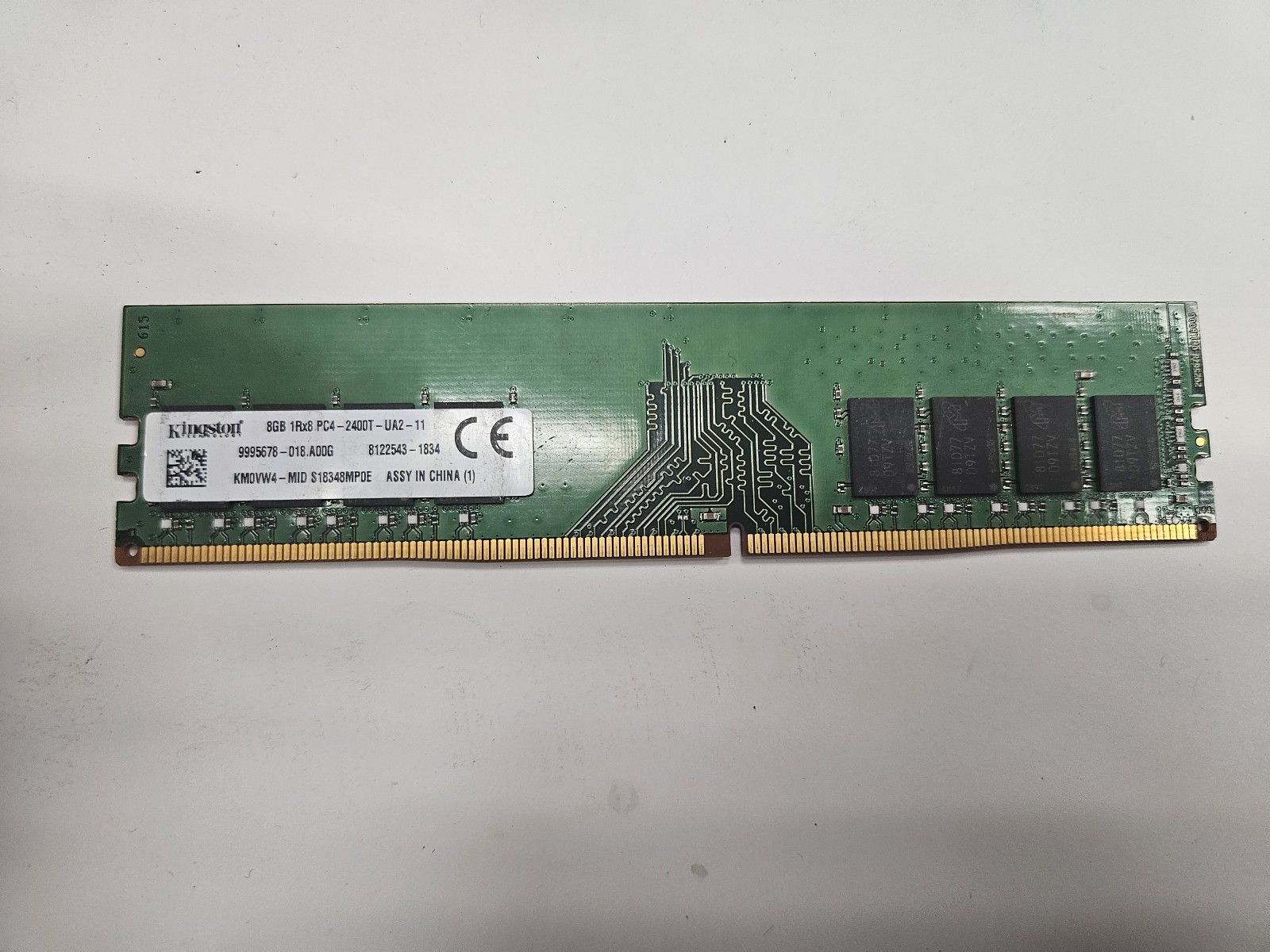 Kingston 8GB (1x8GB) PC4-2400T DDR4 DIMM Desktop RAM