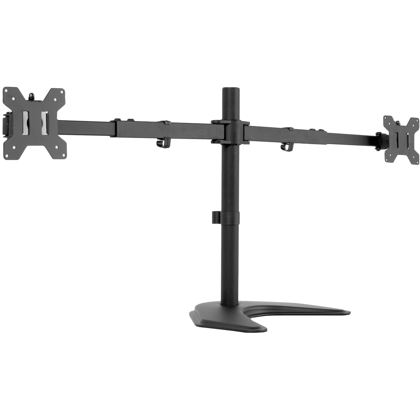 VIVO Black Telescoping Dual Ultrawide 27″ to 38″ Monitor Freestanding Desk Stand