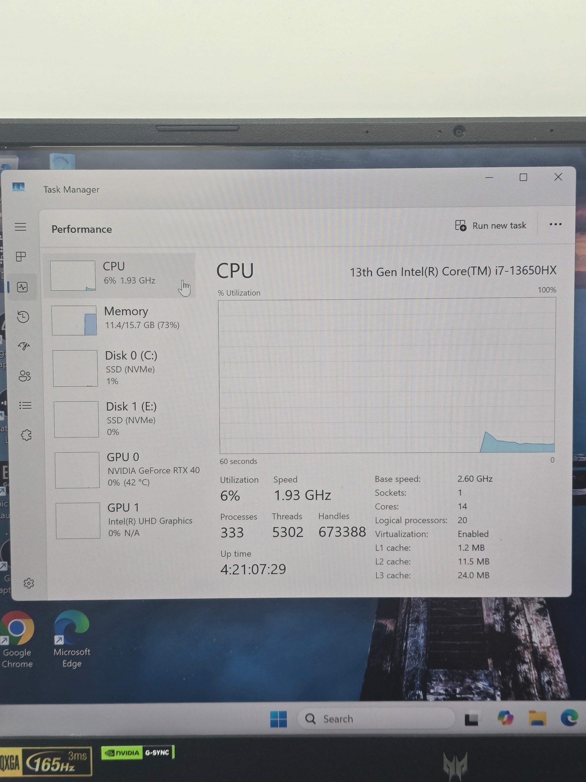 Acer Predator Helios Neo 16 Laptop i7-13650HX 16GB 1TB RTX 4060 w/ Charger
