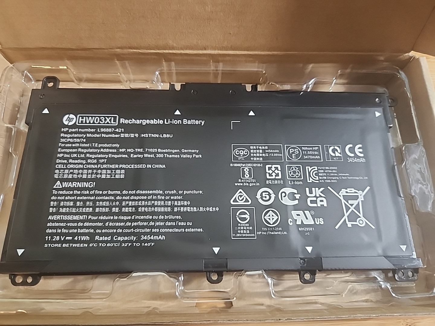 Genuine OEM HW03XL Battery HP Pavilion 15-EG 17-CN 17-CP HSTNN-IB90 L97300-005