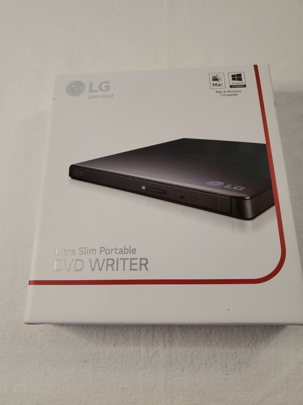 Brand New – LG Ultra Slim Portable DVD Writer – Mac & Windows – USB Drive – GP65