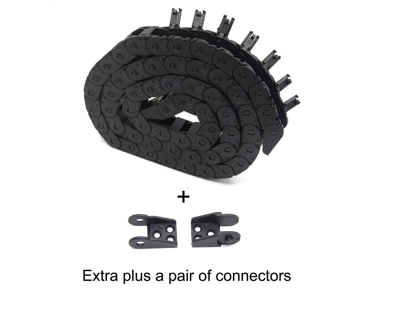 Befenybay 10mm x 11mm Length 1Meter Black Plastic Open Type 10mmX11mm,