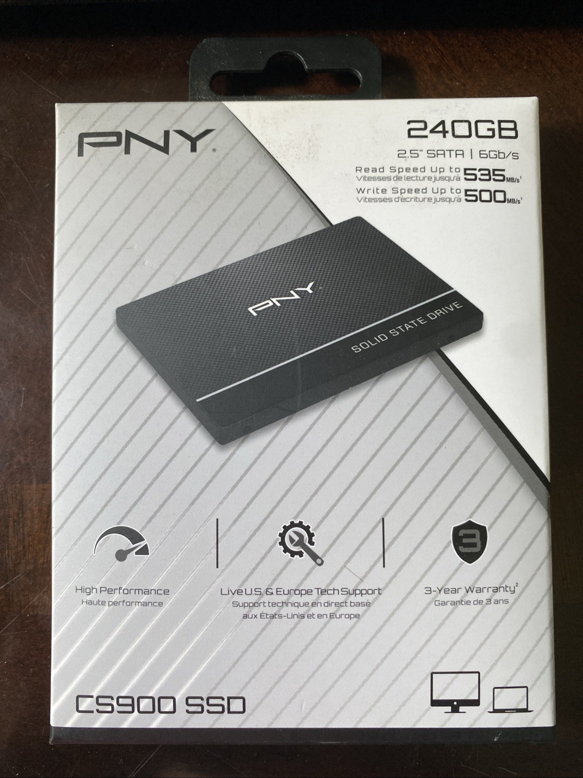 NEW / SEALED PNY CS900 SATA III Internal 240GB 2.5 Inch SSD (SSD7CS900-240-RB)