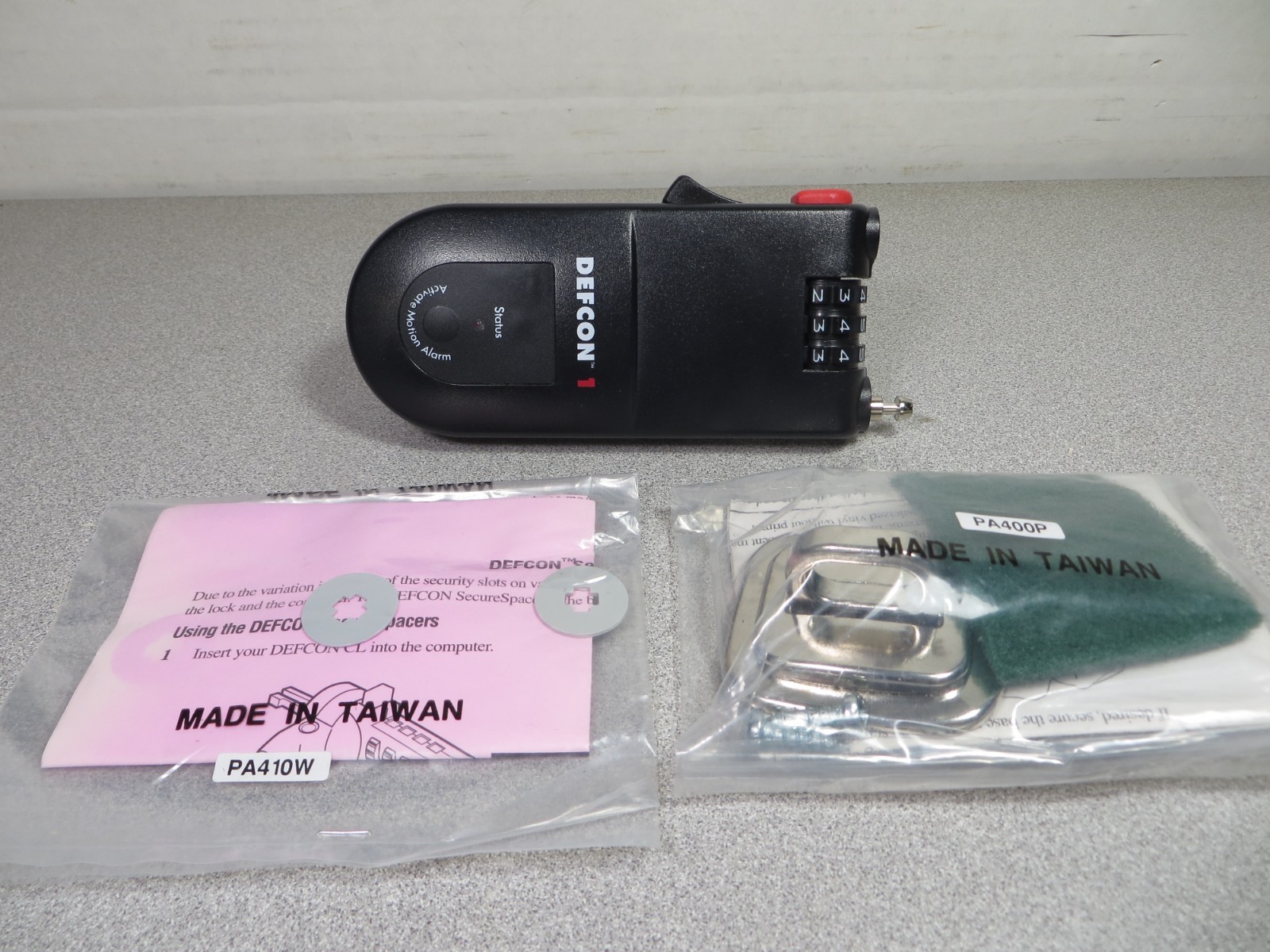 NEW Targus PA400 Defcon 1 Notebook Luggage Alarm Computer Security System