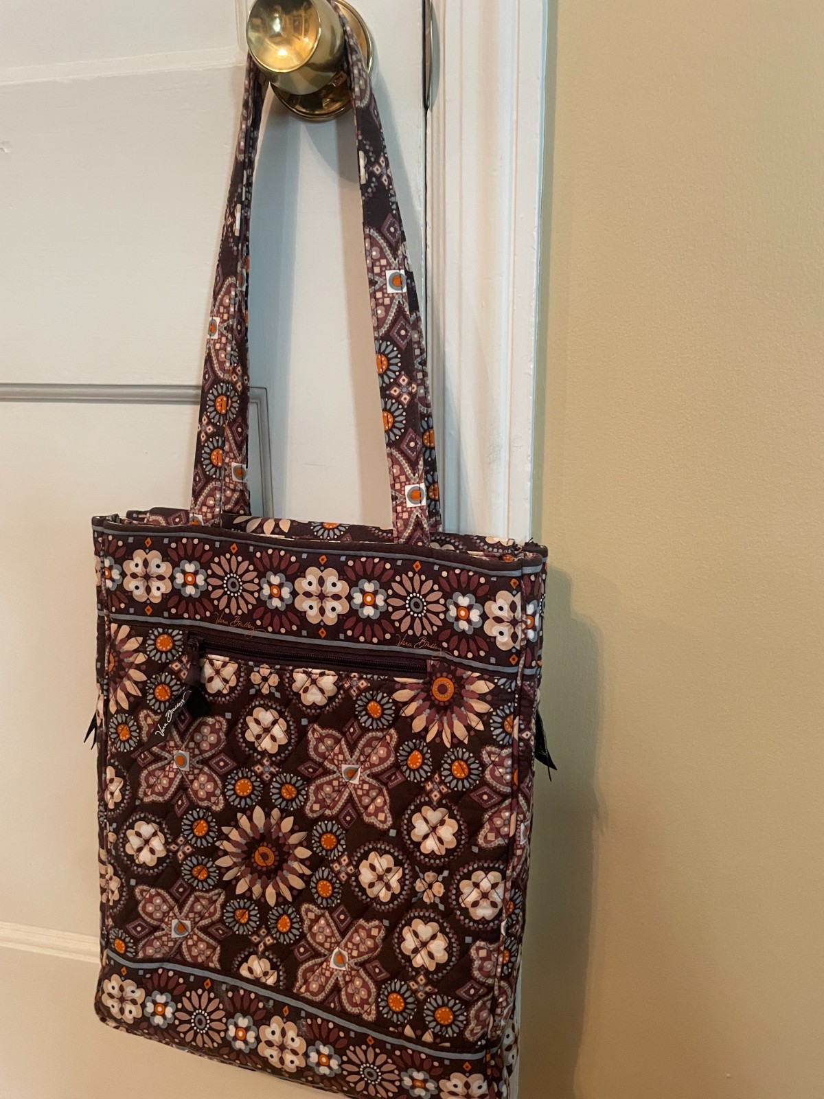 Vera Bradley Padded Tablet Case Tote Many Pockets, Zip Top & Sides Access NWOT