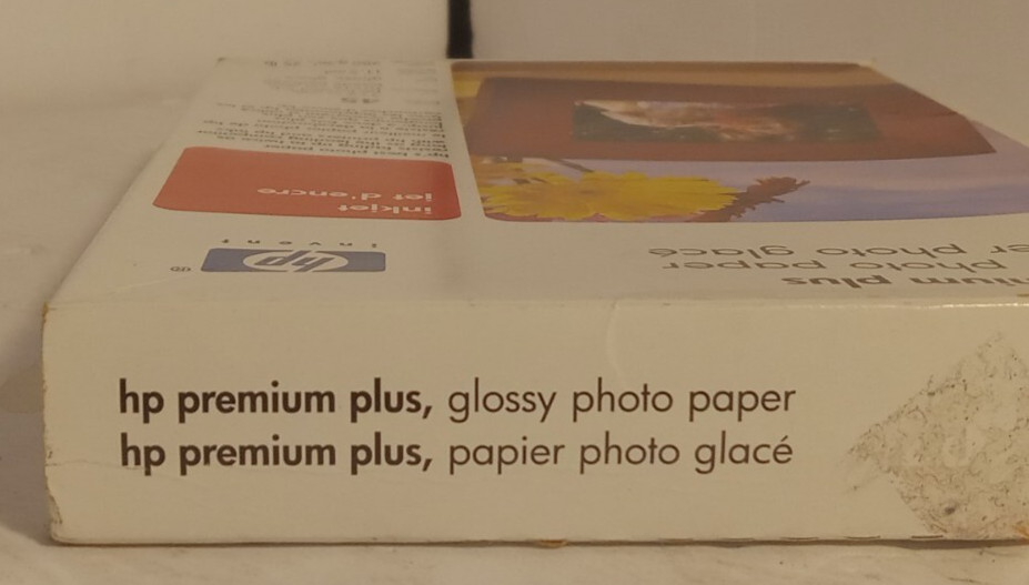 Hp Premium Plus Glossy Photo Paper Q5519A 4×6 inch 45 Sheets NEW, UNOPENED