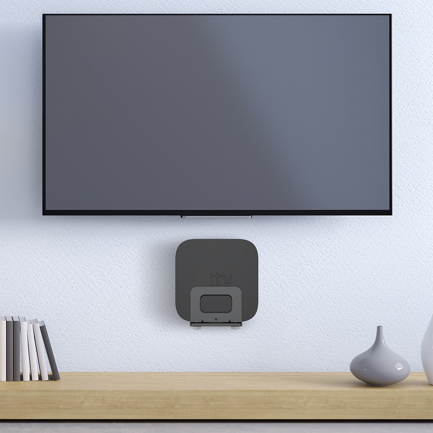 Wall Mount Router Holder, Adjustable Bracket for WiFi Modem/Laptop/Set-Top Box