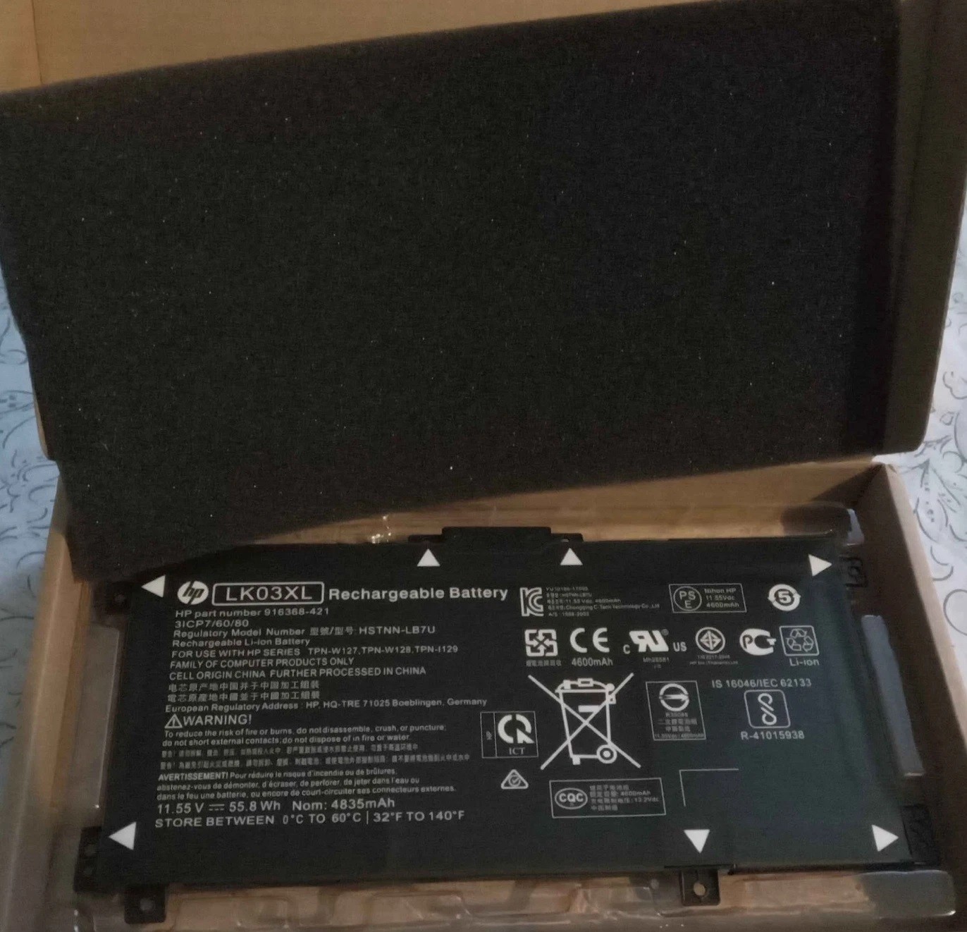 OEM Genuine LK03XL Battery For HP ENVY X360 15-BP 15M-BQ 17M-CE 17-BW L09281-855