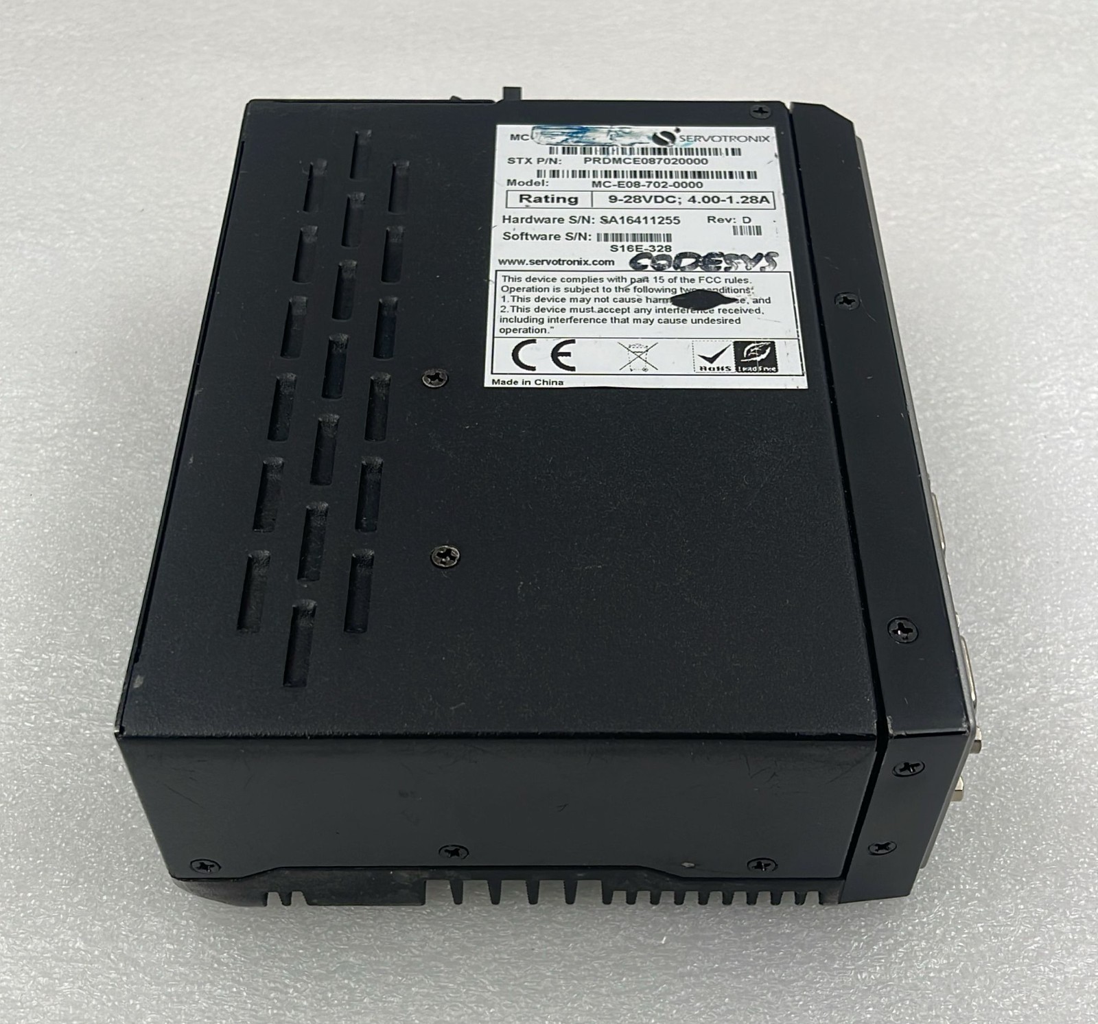 Servotronix MC-E08-702-0000 Motion Controller 9–28VDC 1.28A PRDMCE087020000