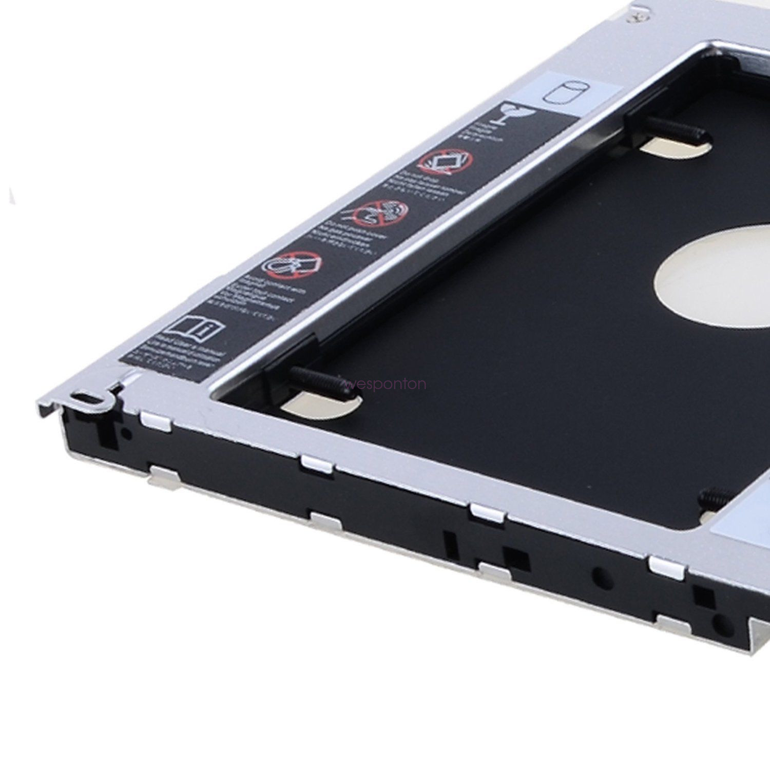 Universal For Apple Macbook Pro Optical bay 2nd HDD Hard Drive Caddy SATA 9.5mm
