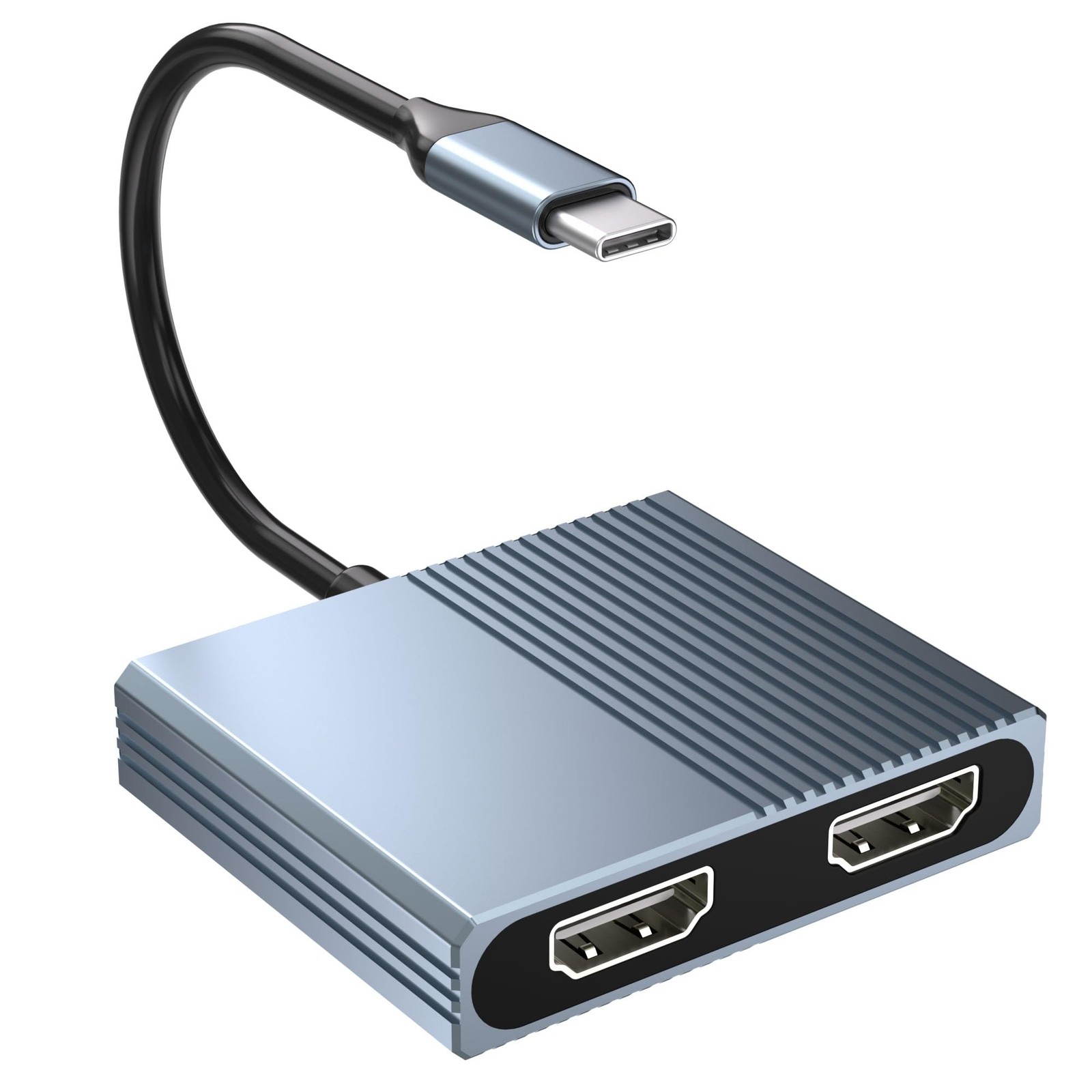 USB to Dual HDMI Adapter for Dell/HP/MacBook, HDMI Splitter Extended Display,…