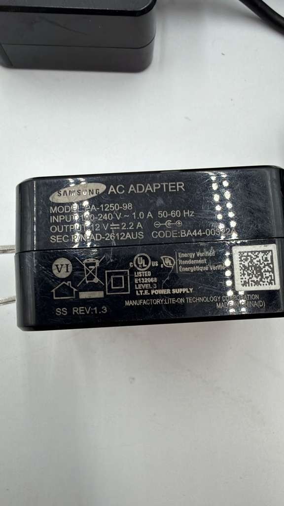 LOT OF 10 Original Samsung 26W AC Power Supply Adapter 12V 2.2A 2.5*0.7mm w/Cord