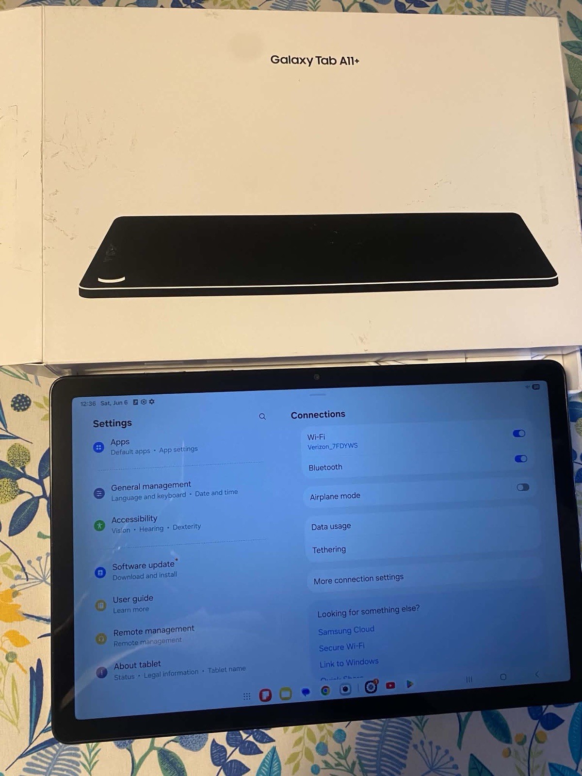 Samsung Galaxy Tab A11+ 11″ WiFi Tablet 128GB Gray SM-X230NZAIXAR