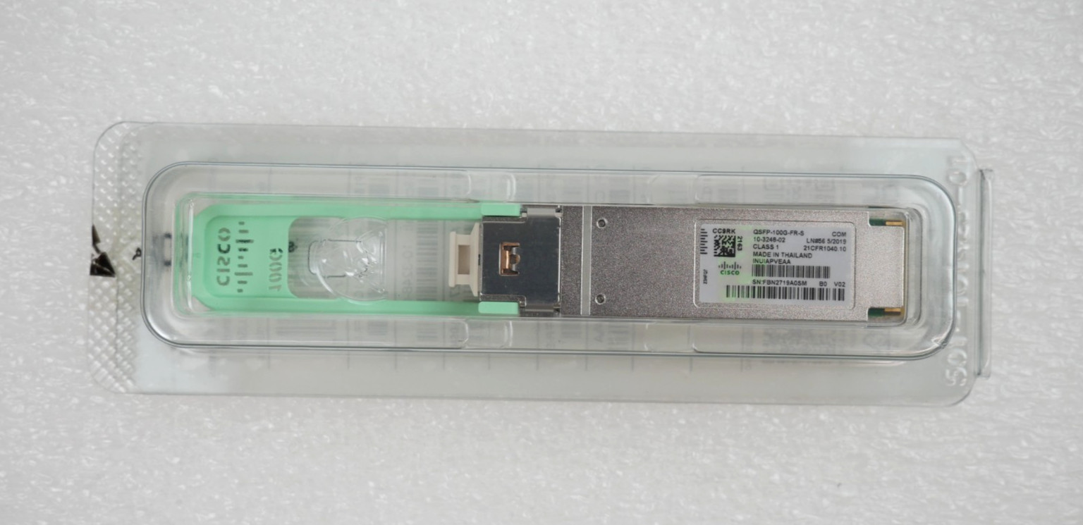 Cisco 10-3248-02 QSFP-100G-FR-S 100G-FR 1310nm 2km QSFP28 Optical Transceiver