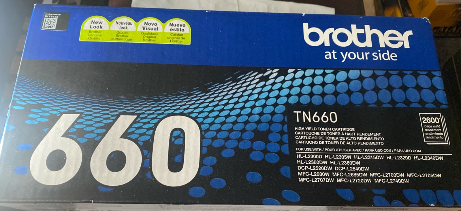 Brother TN-660 Black High Yield Toner Cartridge, Print Up to 2,600 Pages