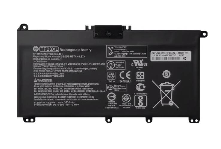 Genuine 41.9Wh TF03XL 920070-855 Spare Battery for HP Pavilion x360 14m-cd0001dx
