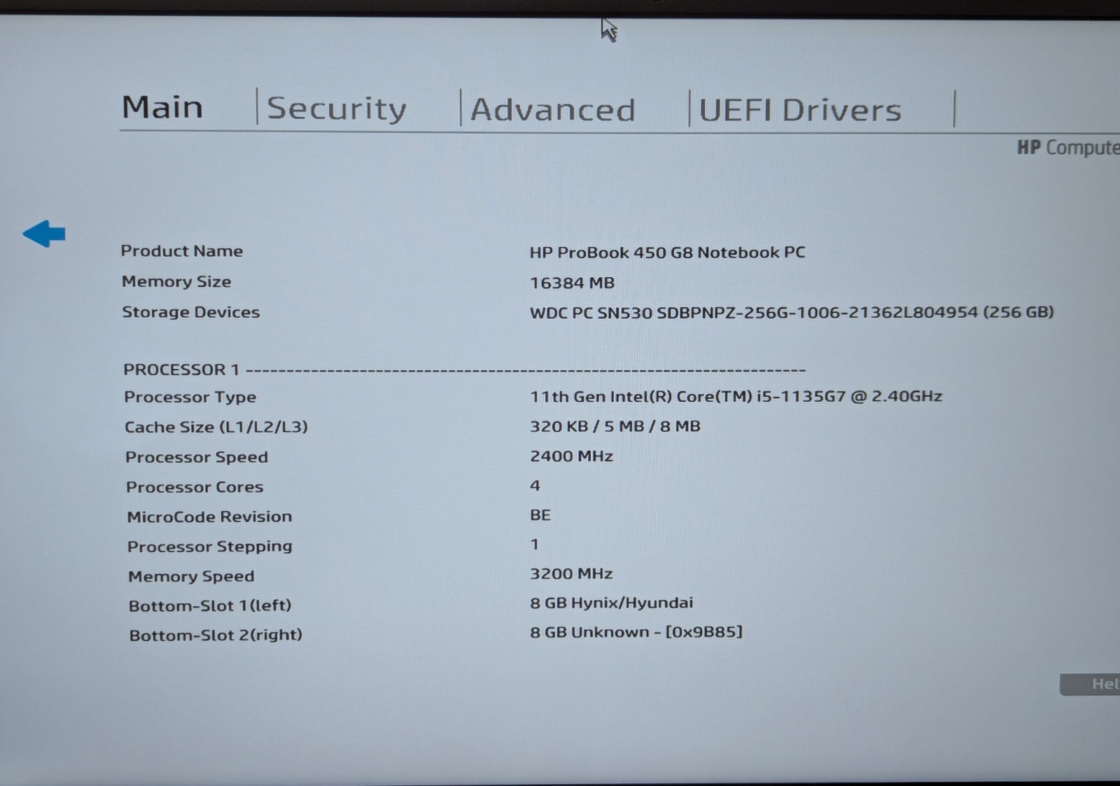 HP ProBook 450 G8 15.6″ Laptop i5-1135G7 2.40GHz 16GB RAM 256GB NVMe Win 11 Pro