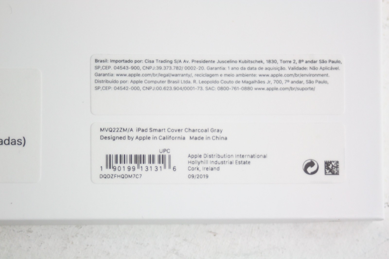 Genuine Apple Smart Cover for 10.5‑inch iPad Air / Pro – Charcoal Gray – NEW