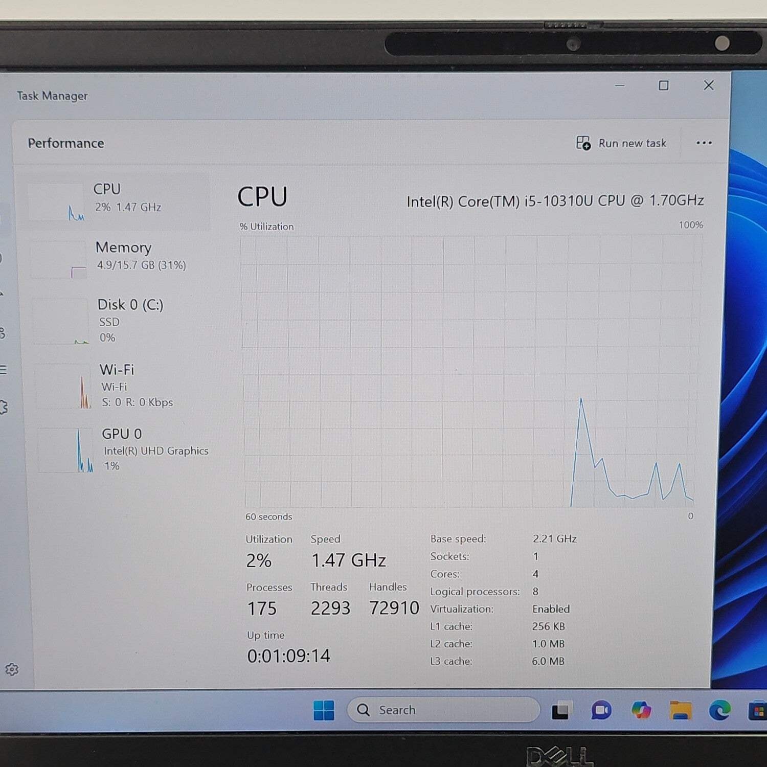 Broken Dell Latitude 7410 14″ i5-10310U 1.7GHz 16GB RAM 256GB SSD Bad Keys