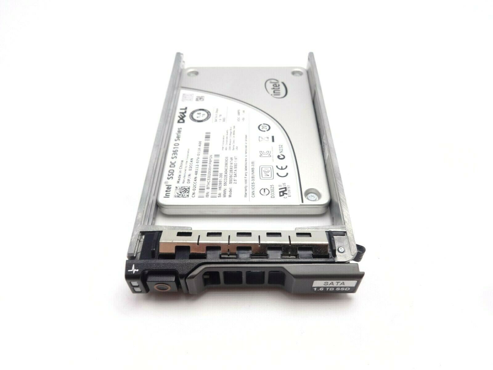 Dell 2CC4N 1.6TB 6GBps MLC MU SATA 2.5 SSD SSDSC2BX016T4R”