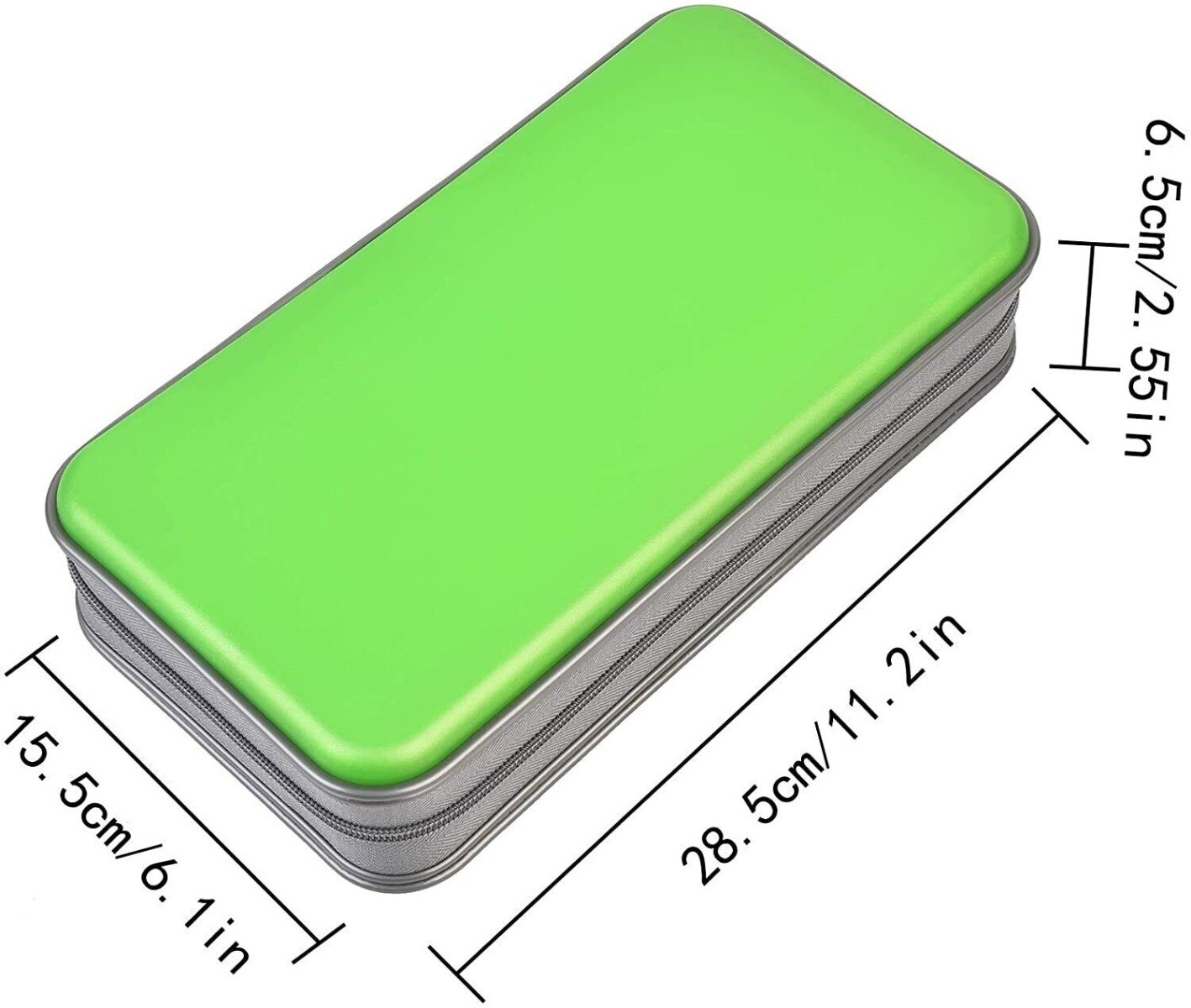 Green 72 Disc CD Case Organizer DVD VCD Carry Portable Holder Storage Bag Album