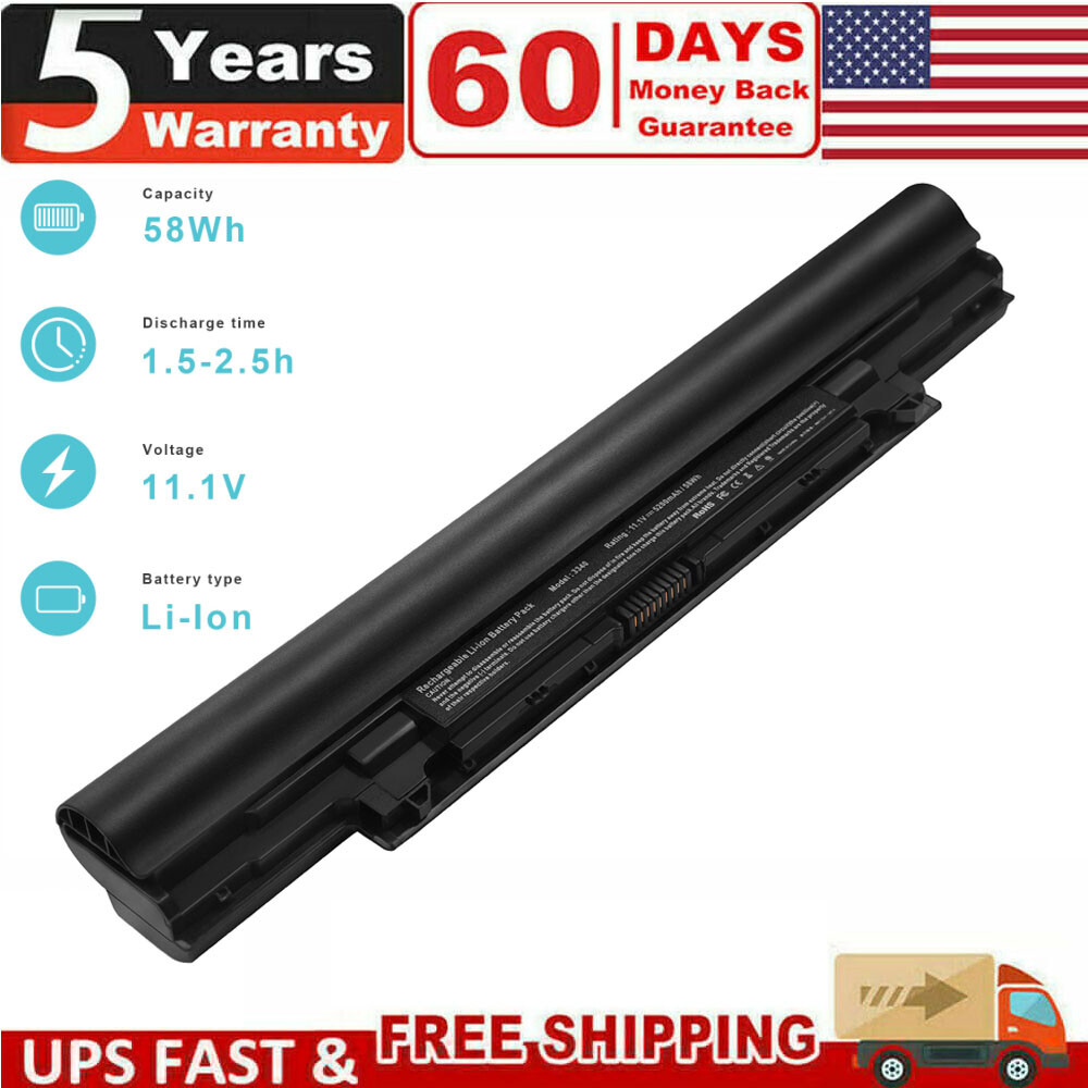 ✅FOR Dell Latitude 3340 3350 Battery 11.1V 65Wh 5200mAh 6Cell YFDF9 HGJW8 Fast
