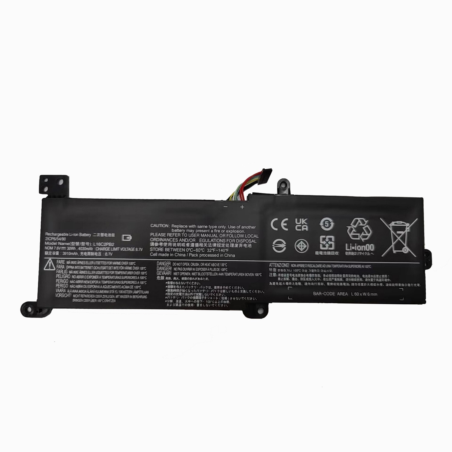L16C2PB2 L16M2PB1 Battery For Lenovo IdeaPad 330 320 330-15IKB 320-15IKB 30Wh US