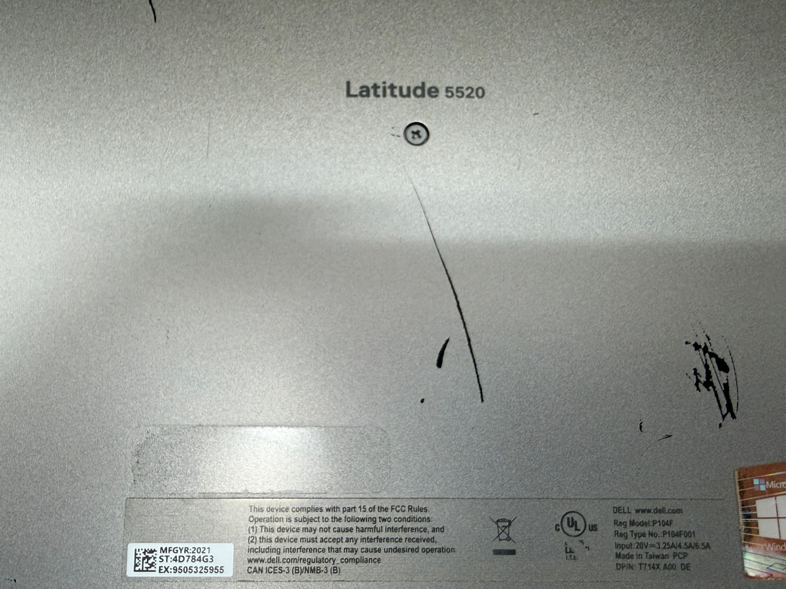 Dell Latitude 5520 Intel(R) Core(TM) i5-1145G7 2.60GHz-16GB RAM-512GB NVMe-NO OS