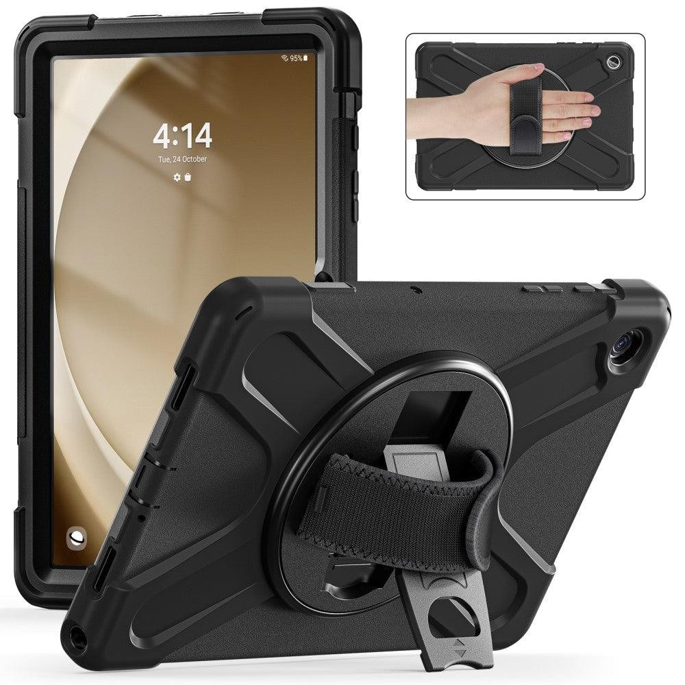 for Galaxy Tab A9+ 11 Case / Samsung Tab A11 Plus 11 cover PC+Silicone – Black