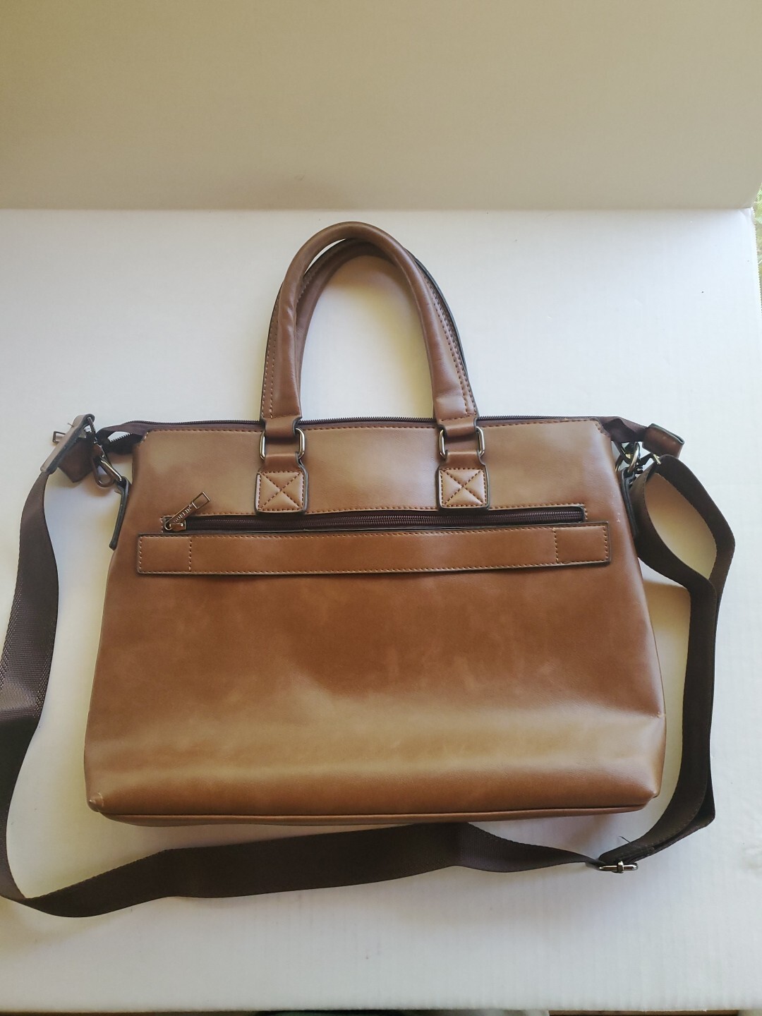 Goblin Plutus Leather Office / Laptop Bag 16in Wide x 11.5 Very Clean