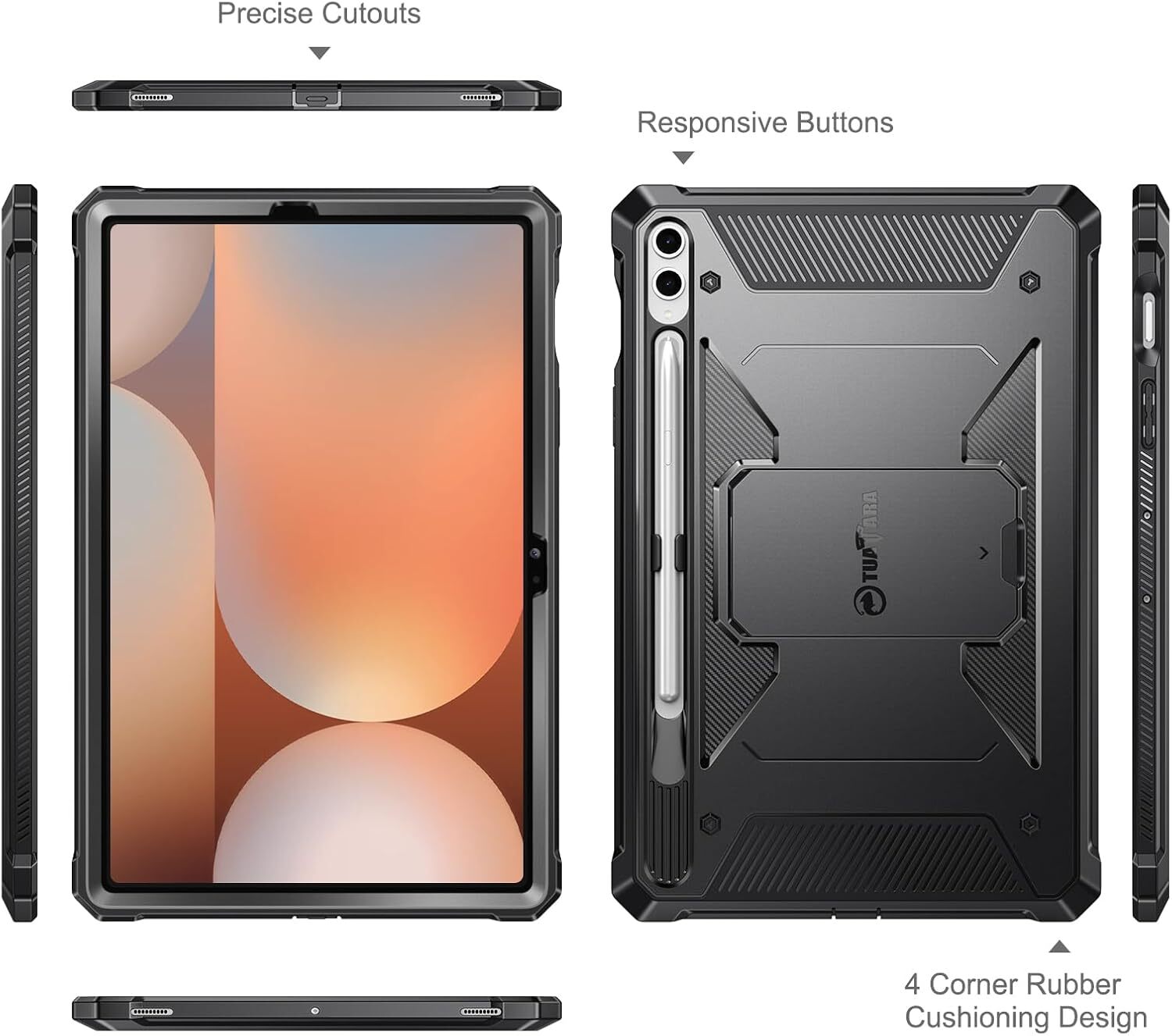 Shockproof Case for Samsung Galaxy Tab S10+ Plus 2024 /S9 FE+ 12.4 inch Cover