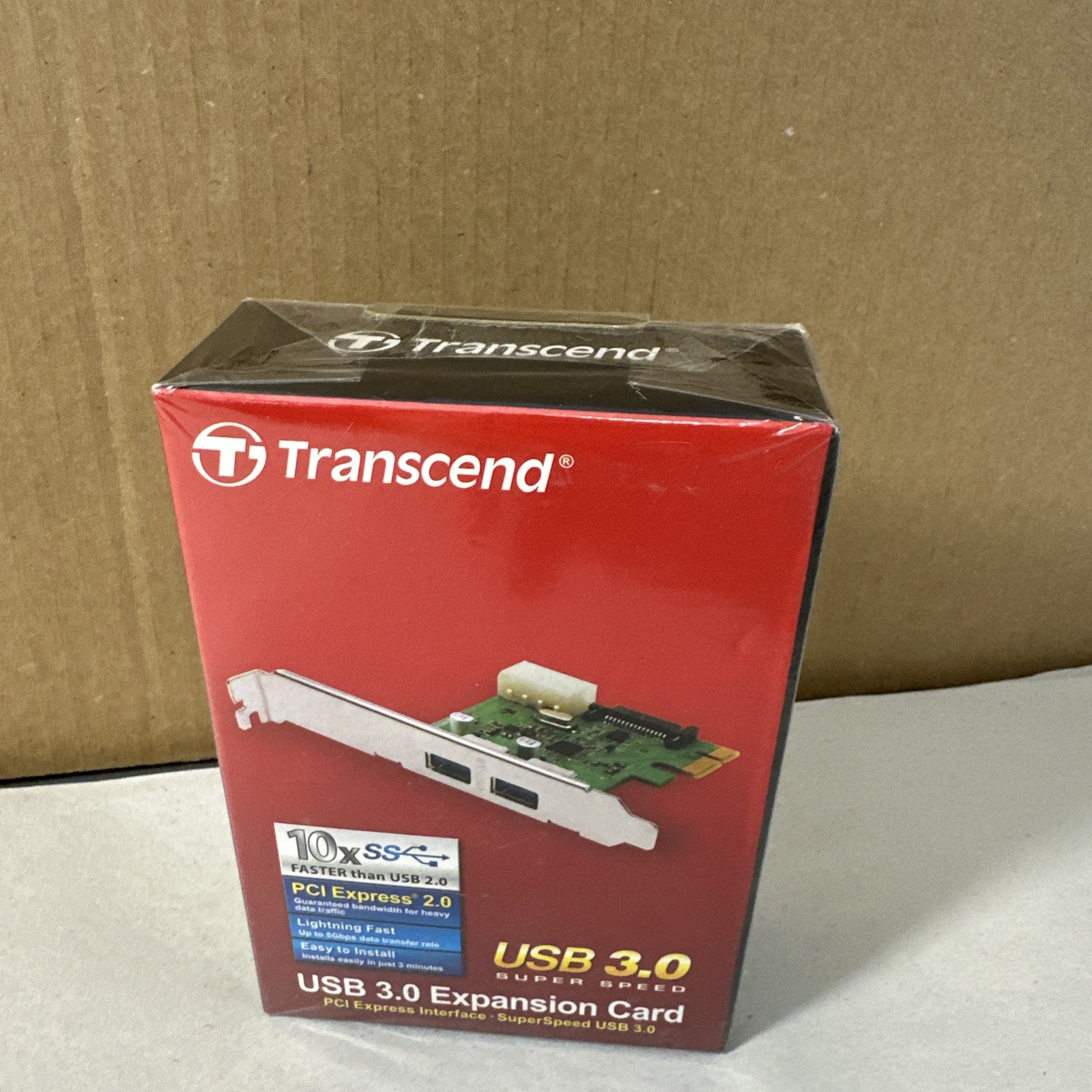 Transcend USB 3.0 Controller Expansion Card PCI Express New In Box PDU 3