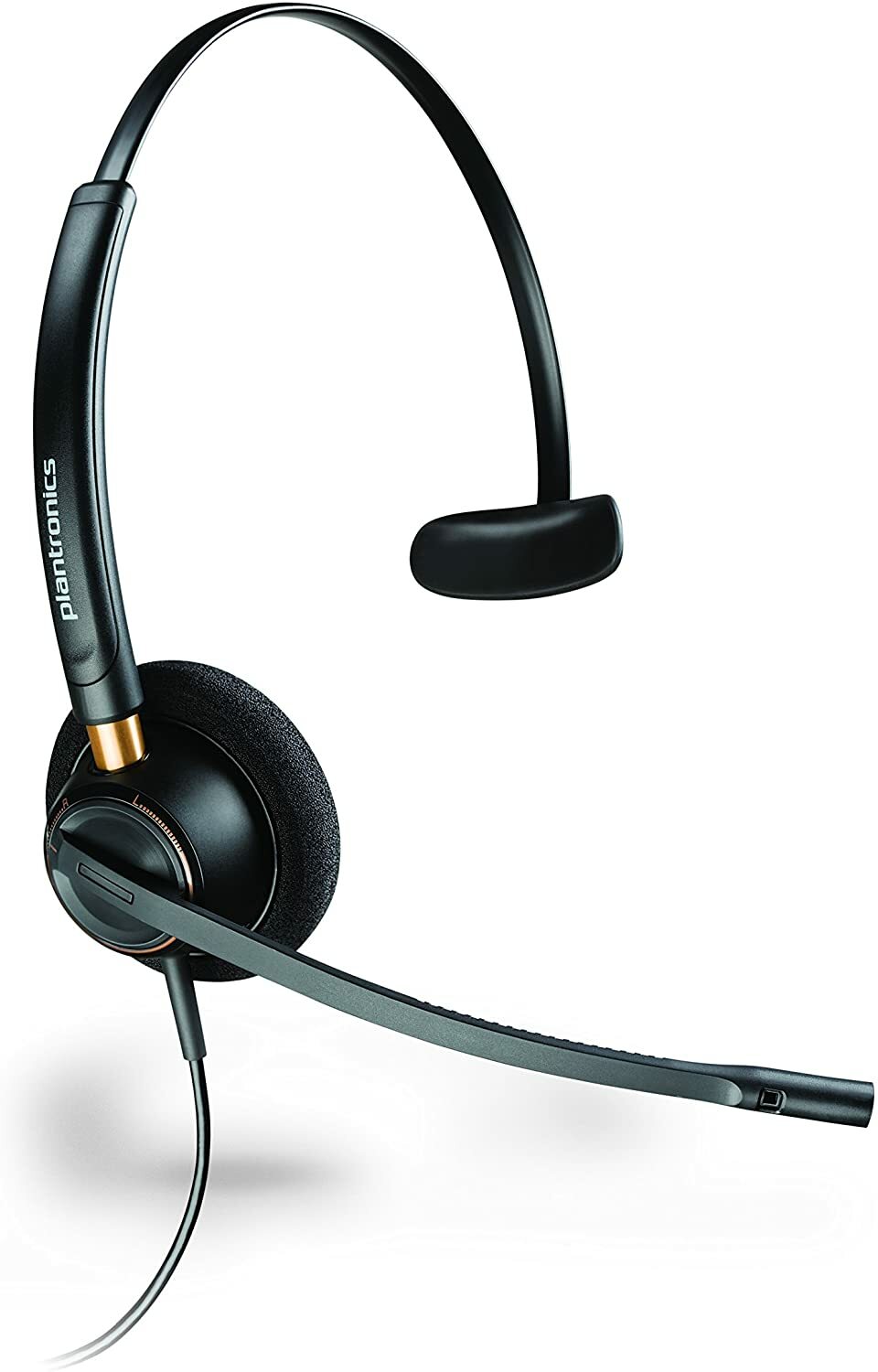 Plantronics EncorePro HW510 Headset Microphone, Over-The-Head, Black (89433-01)